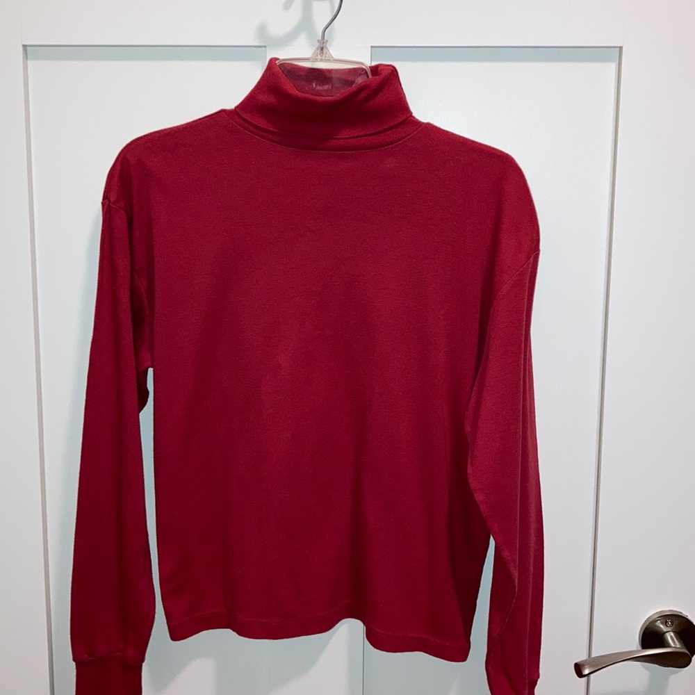 Women’s turtleneck. Red. Ashleigh Morgan.